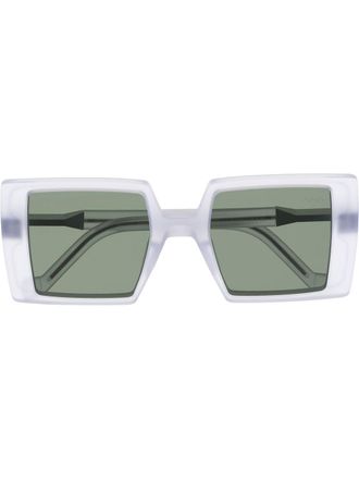 Vava square-frame tinted sunglasses - unisex - Aluminium - 49 - Grey