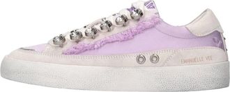 Emanuelle Vee Sneakers - Dames - Sneakers - Paars - 38 EU - Leer - Schoenen