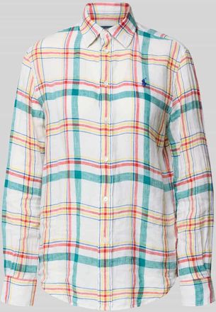 Polo Ralph Lauren Oversized Hemdbluse aus reinem Leinen in Offwhite, Gr&ouml;&szlig;e XL