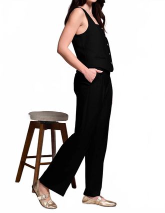 Tribal High Rise Pleat Front Pants In Black