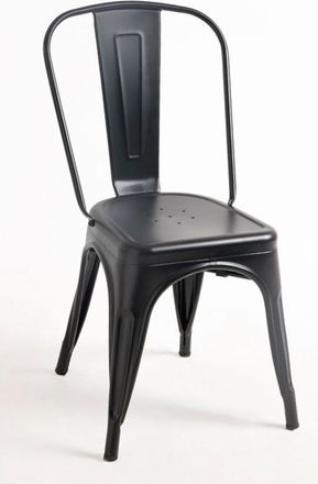 Regalos Miguel Pack 2 Sillas color negro mate en acero reforzado