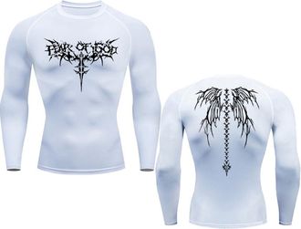 Generic Mens Compression Running T-Shirt Fitness Tight Short Sleeved T-Shirt Training Jogging Shirt Gym Sportswear Quick Drying,6,S