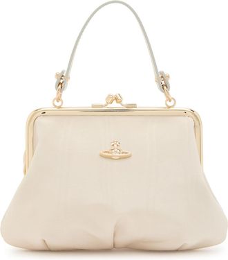 Vivienne Westwood Granny Frame Woven Purse - Cream - One Size