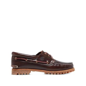 Timberland Schoenen, Dames, Bruin, 36 1/2 EU, Leer, Klassieke 3-Eye Lug Moc Toe Bootshoe