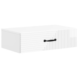 vidaXL Mesa Lateral Montada En La Pared Brillante 59 X 34,5 X 17 Cm Vidaxl