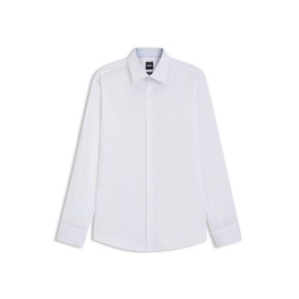 BOSS Regular-fit shirt in easy-iron stretch cotton