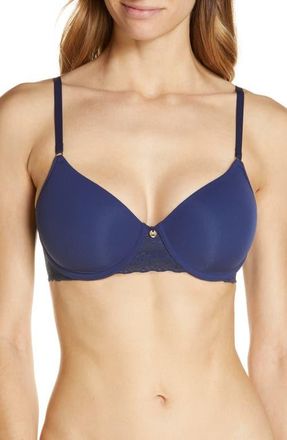 Natori Bliss Perfection Comfort T-Shirt Bra in Evening Sky at Nordstrom, Size 30D