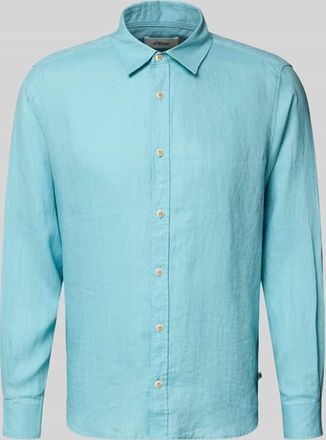 s.Oliver Red Label Regular Fit Freizeithemd aus reinem Leinen in Tuerkis, Gr&ouml;&szlig;e L