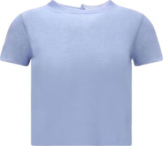 Haikure T-shirt con bottoni - Blu