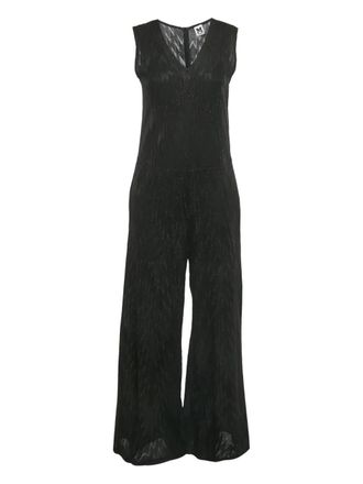 Missoni Mouwloze jurk met jacquard - Zwart