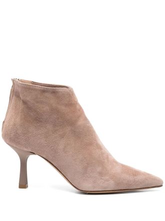 Gis&egrave;l moir&egrave; Elise ankle boots - Neutrals