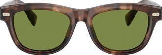 Brunello Cucinelli Tortoiseshell 0bc3016s Acetate Square Sunglasses