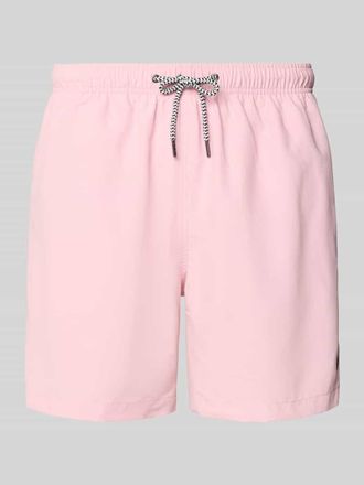 Mc Neal Badehose mit Ges&auml;&szlig;tasche und Logo-Stitching in Hellrosa, Gr&ouml;&szlig;e XXL