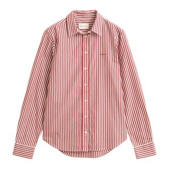 GANT Klassiek Poplin Overhemd - Dames - Overhemden - Rood - S - Katoen - Overhemden
