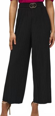 Joseph Ribkoff Wide-Leg Belted Trousers In Black