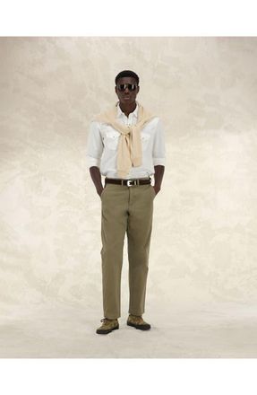 Fortela Tex Texan Oxford Cotton Shirt in Off White at Nordstrom, Size Small Eu