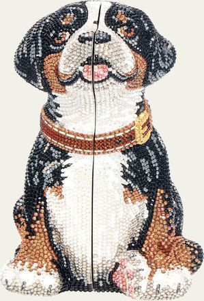 Judith Leiber Puppy Juno Crystal Minaudiere