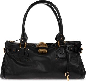 Chlo&eacute; Paddington XL tas - Dames - Schoudertassen - Zwart - ONE Size - Katoen - Tassen
