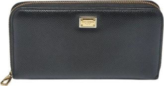 Dolce & Gabbana Pre-owned Wallets, female, Black, Size: ONE SIZE Pre-owned Leather Wallet