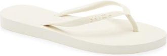 Arezzo Brizza Flip Flop in Cream at Nordstrom, Size X-Large