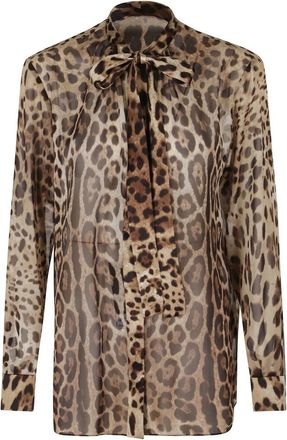Dolce & Gabbana Camicia - Dames - Blouses - Bruin - S - Overhemden
