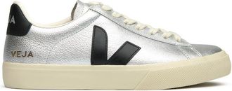 Veja Womens Campo Leather Trainers - Silver - Size UK 6