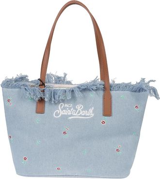 MC2 Saint Barth Tote Bags, female, Blue, Size: ONE SIZE City Bag