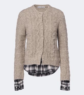 Acne Studios Cardigan in misto alpaca, yak e lana
