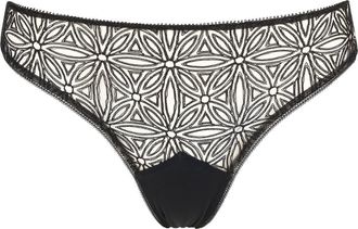 Huit Infini Lace Tanga in Black at Nordstrom, Size X-Large
