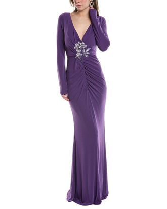 Marchesa Jersey Drape Gown