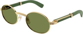 Cartier Premi&egrave;re Zonnebril - Heren - Zonnebrillen - Veelkleurig - 53 MM - Nylon - Accessoires