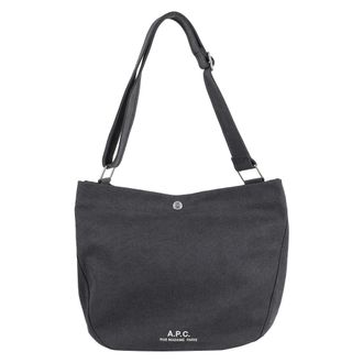 A.P.C. Tote Bags, male, Black, Size: ONE SIZE Bag Besace Journal