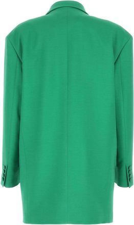 Valentino Garavani Womens Green Crepe Couture Oversize Blazer Anticgreen Giacche E Gilet Jacket