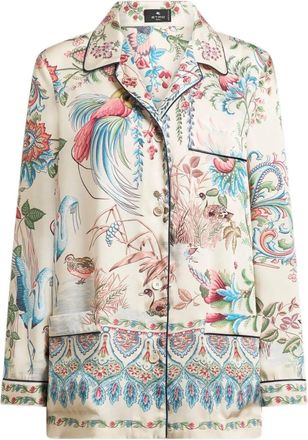Etro Printed Bowling Neck Shirt