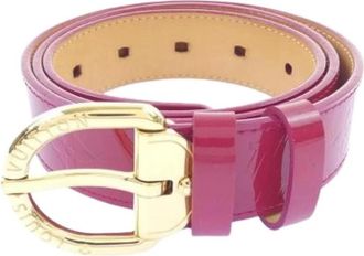 Louis Vuitton Pre-owned Vernis Belt - female - Louis Vuitton Vintage - Vintage Belts - Pink - ONE SIZE - Pre-owned