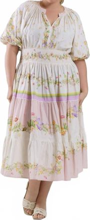 Bl^nk London Lilyana Midi Dress - Plus In Romantic Floral