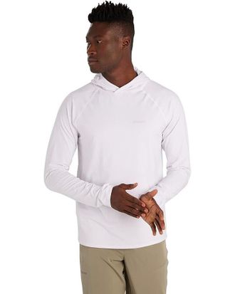 Marmot Marmot Windridge Shirt Mens Small White Stretch Long Sleeve Hooded Active ERK621
