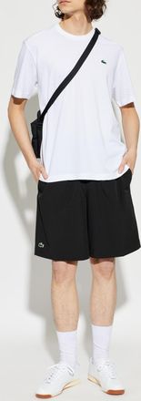 Lacoste Shorts With Logo Patch, Mens, Black