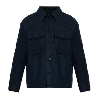 AllSaints Light Jackets, male, Blue, Size: 2XL Cayson Jacket