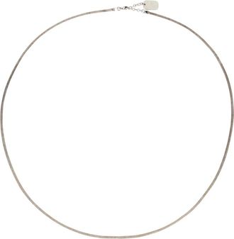 Saint Laurent Lange Ketting in Metaal - Dames - Kettingen - Grijs - ONE Size - Accessoires