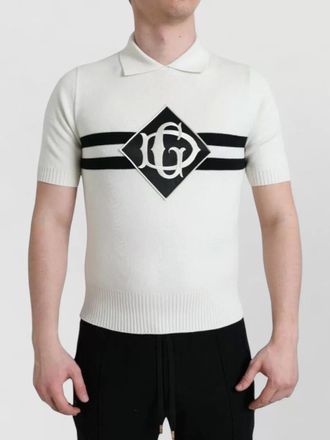Dolce & Gabbana cashmere short-sleeve polo shirt