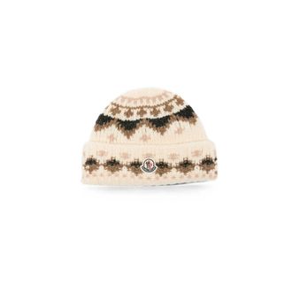 Moncler Fair Isle-knit Beanie Hat