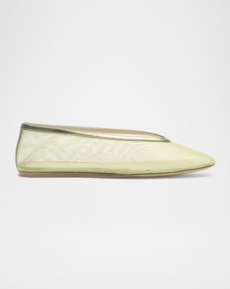 Le Monde Beryl Luna Mesh Ballerina Flats