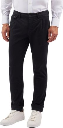 Brooks Brothers Heren, Broeken, Blauw, Maat: W34 Katoen