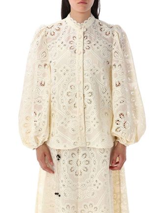 Zimmermann Rhiannon Embroidered Blouse