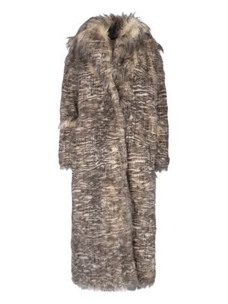 Entire studios Single-Breasted Faux Fur Coat