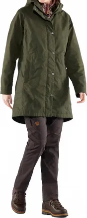 Fj&auml;llr&auml;ven Karla Hydratic Jacket In Deep Forest
