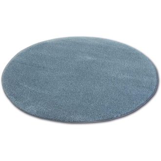 RugsX Tappeto cerchio shaggy micro grigio grey rotondo 120 cm