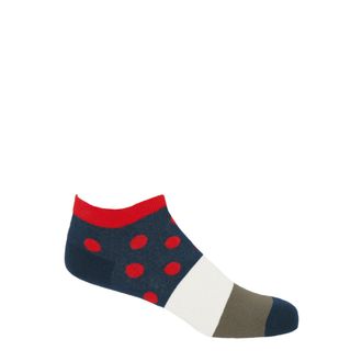 Peper Harow Mayfair Mens Trainer Socks - Scarlet