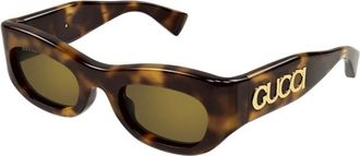 Gucci Gg 1809S 003 Zonnebrillen - Dames - Zonnebrillen - Bruin - 51 MM - Nylon - Accessoires